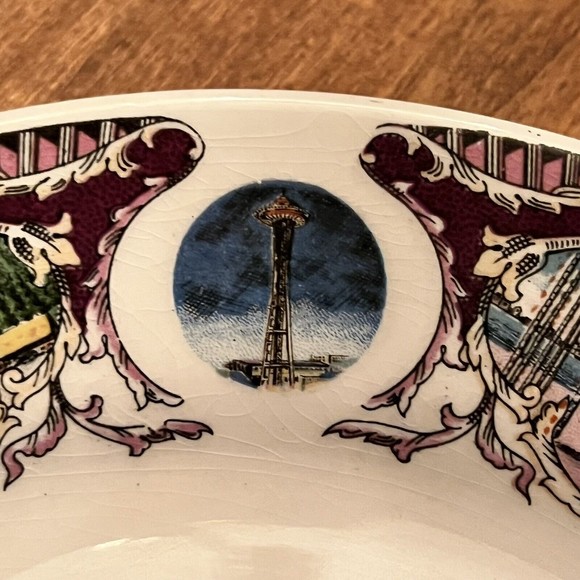 VTG Magnificient Washington Mount Rainier Collector Plate 9" Made in Japan - Picture 3 of 12